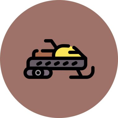 Bir kamyon simgesinin vektör çizimi