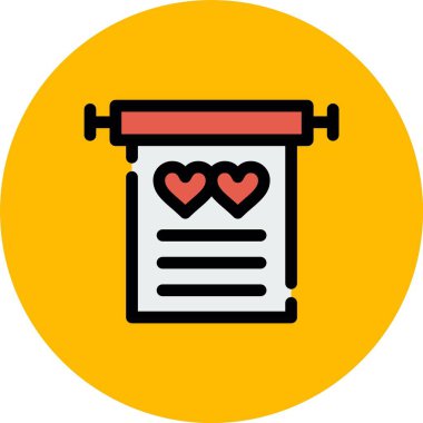 Aşk ikonlu kalp, taslak tarzı