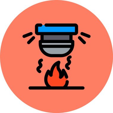 Ateş simgesinin vektör illüstrasyonu