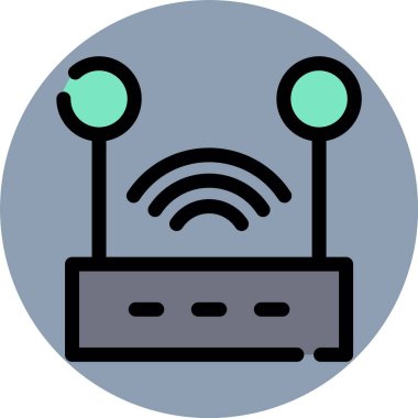 Wifi simgesi, vektör illüstrasyonu