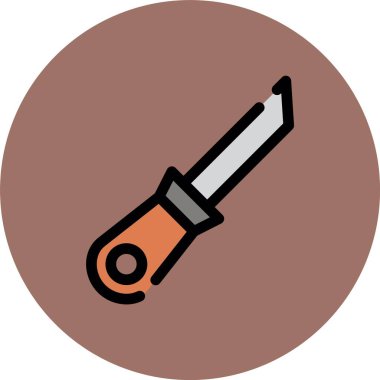 tornavida ikonu vektör çizimi