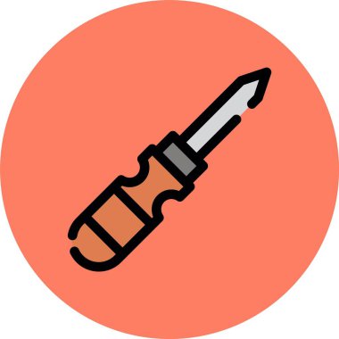 Düz stil şırıngalı bir tıbbi şırınganın vektör simgesi