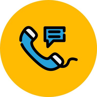 vektör çağrısı simgesi, vektör illüstrasyonu