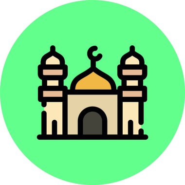 Cami simgesinin vektör illüstrasyonu