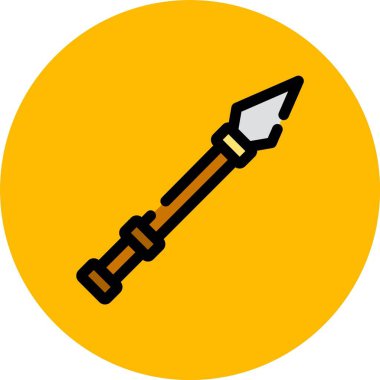 Kürek. Web simgesi basit illüstrasyon