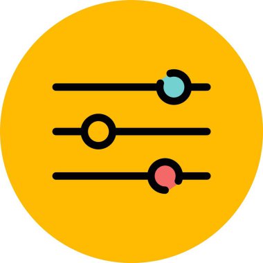 Düz dizaynlı yeni bir tasarımın vektör simgesi. Basit resimleme