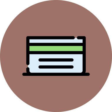 Benzersiz gazete vektörü simgesi