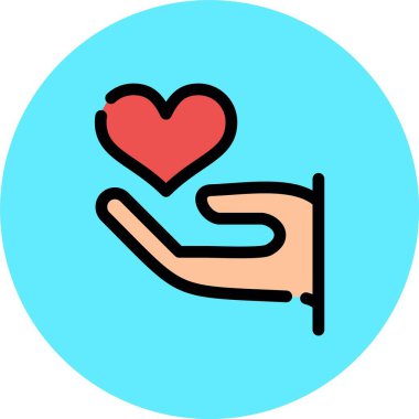 El simgesinin vektör illüstrasyonu