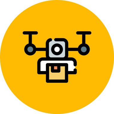 vektör drone simgesi illüstrasyonu