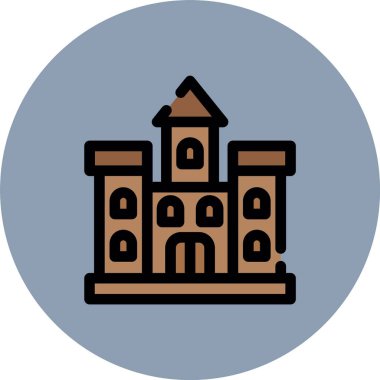 kilise simgesi vektör illüstrasyonu