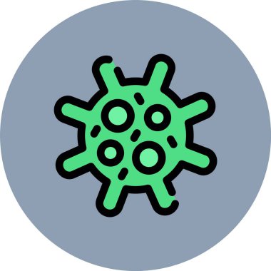 vektör bakteri ico, vektör illüstrasyonu