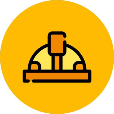 Yapı ve yapı simgesi, vektör illüstrasyonu