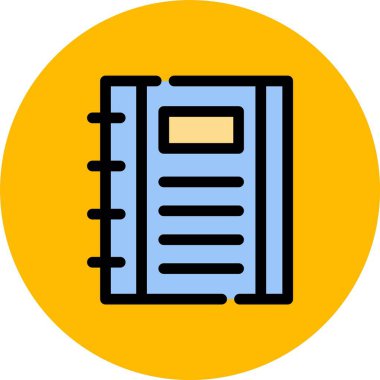 kitap simgesi vektör illüstrasyonu