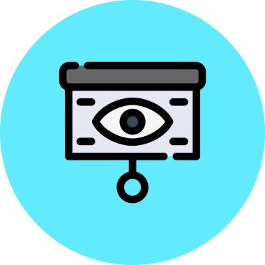 Göz simgesi, vektör illüstrasyonu