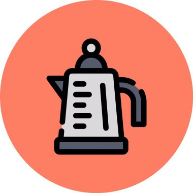 Kahve fincanı ikonu. vektör illüstrasyonu