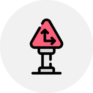 Beyaz arkaplanda uyarı vektörü çizimi. Birinci kalite semboller. Konsept ve grafik tasarımı için vuruş simgesi.