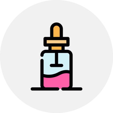 Beyaz arka planda izole edilmiş ana hatlı sabun ikonu şişesi. vektör