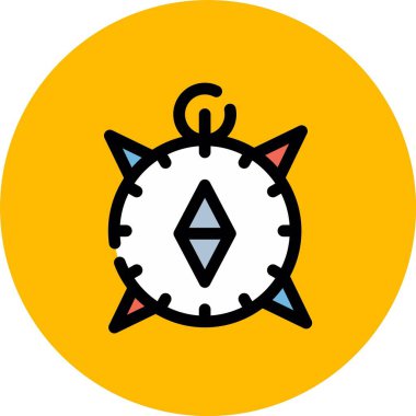 vektör pusula resimlemesi