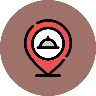 harita pin simgesi, vektör illüstrasyonu