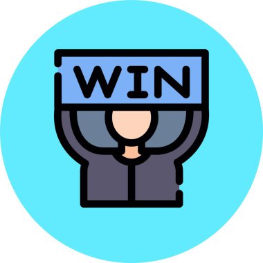 Kişisel ve ticari kullanım için vektör simgesi vektör ilüstrasyonunu kazan..