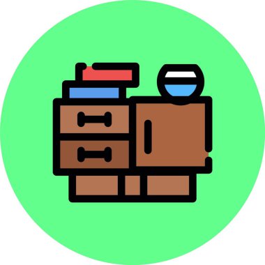 dağıtım simgesi. vektör illüstrasyonu