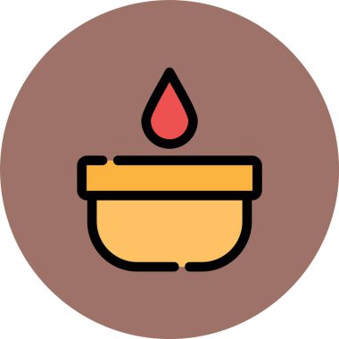 Mum simgesi, vektör illüstrasyonu