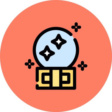 Bir yıldız simgesinin vektör illüstrasyonu