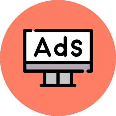 reklamlar web pazarlama reklam simgesi, özet biçimi