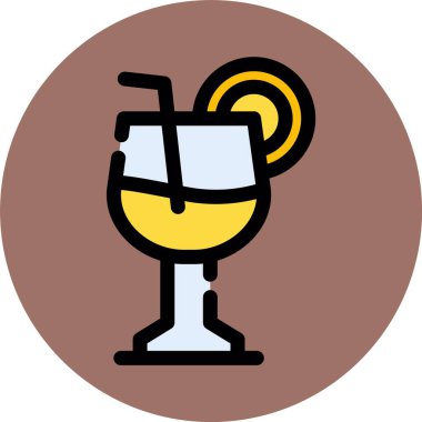 içecek simgesi, vektör illüstrasyonu