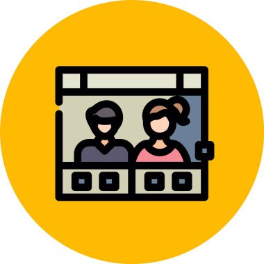 Çantalı bir kadının vektör çizimi