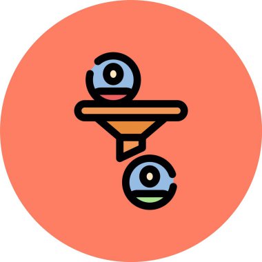 Göz simgesinin vektör illüstrasyonu