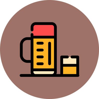 Bira şişesi ikonu. ana hatlı bira şişesi vektör simgesi rengi düz izole