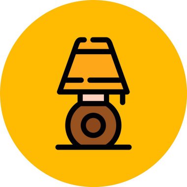 Lamba Düz Çember Vektör Simgesi Tasarımı