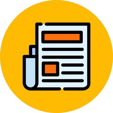 Vektör Haber Simgesi illüstrasyonu