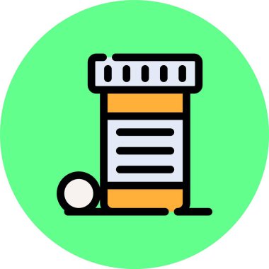 vektör ilaç şişesi simgesi