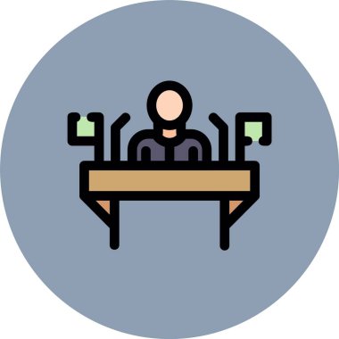 Kafedeki bir adamın vektör çizimi