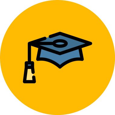 eğitim ve okul simgesi vektörü.