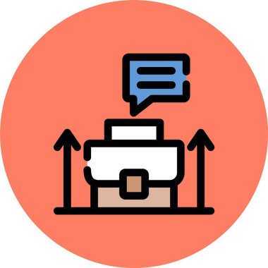 Vektör iletisi Simgesi illüstrasyonu