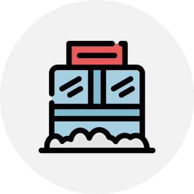 Pasta Düz Vektör Simgesi Tasarımı