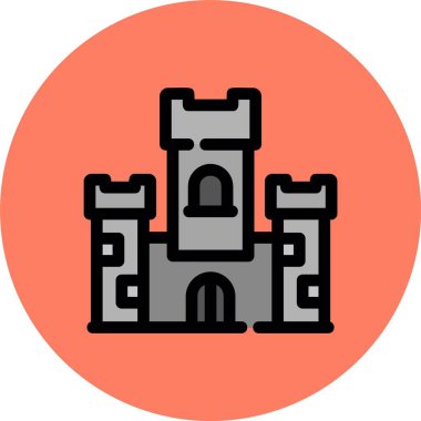 Bir kalenin vektör illüstrasyonu