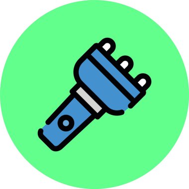 Eşsiz Elektrik Isıtıcı Satır Vektörü Simgesi