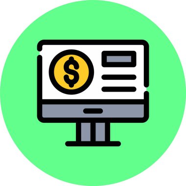 para simgesi vektör illüstrasyonu