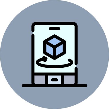 Akıllı telefon simgesi. Vektör çizim