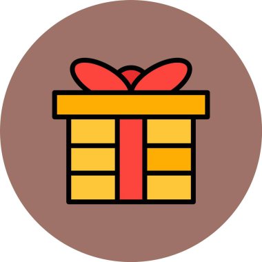 Hediye kutusu. Web simgesi