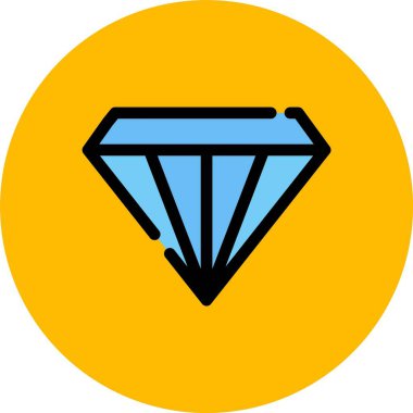 Web kullanımı için Elmas Basit Vektör Simgesi