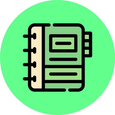 kitap simgesi, vektör illüstrasyonu