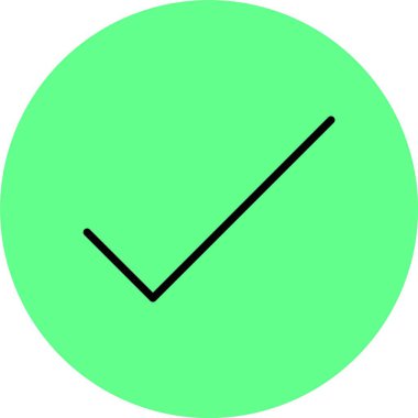 vektör denetimi simgesi, basit vektör illüstrasyonu