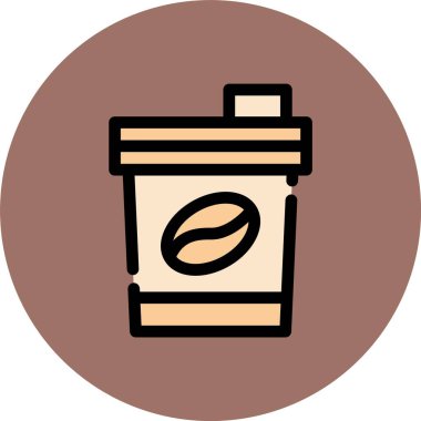 kahve fincanı ikonu vektör illüstrasyonu