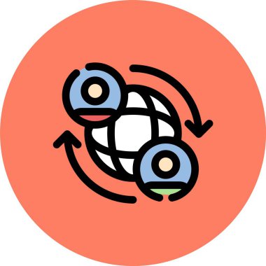 vektör küresel ısınma simgesi