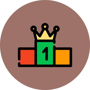 Bir tacın vektör illüstrasyonu